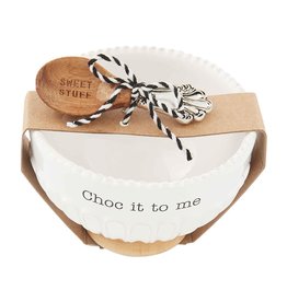 Mud Pie Choc It To Me Candy Dish Set With Sweet Stuff Spoon