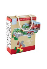 Mud Pie Kids Gifts Puzzles Fire Truck Shaped Jumbo Floor Puzzle