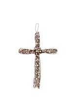 Mud Pie Pearl Beaded Wire Cross | Large 13 Inch