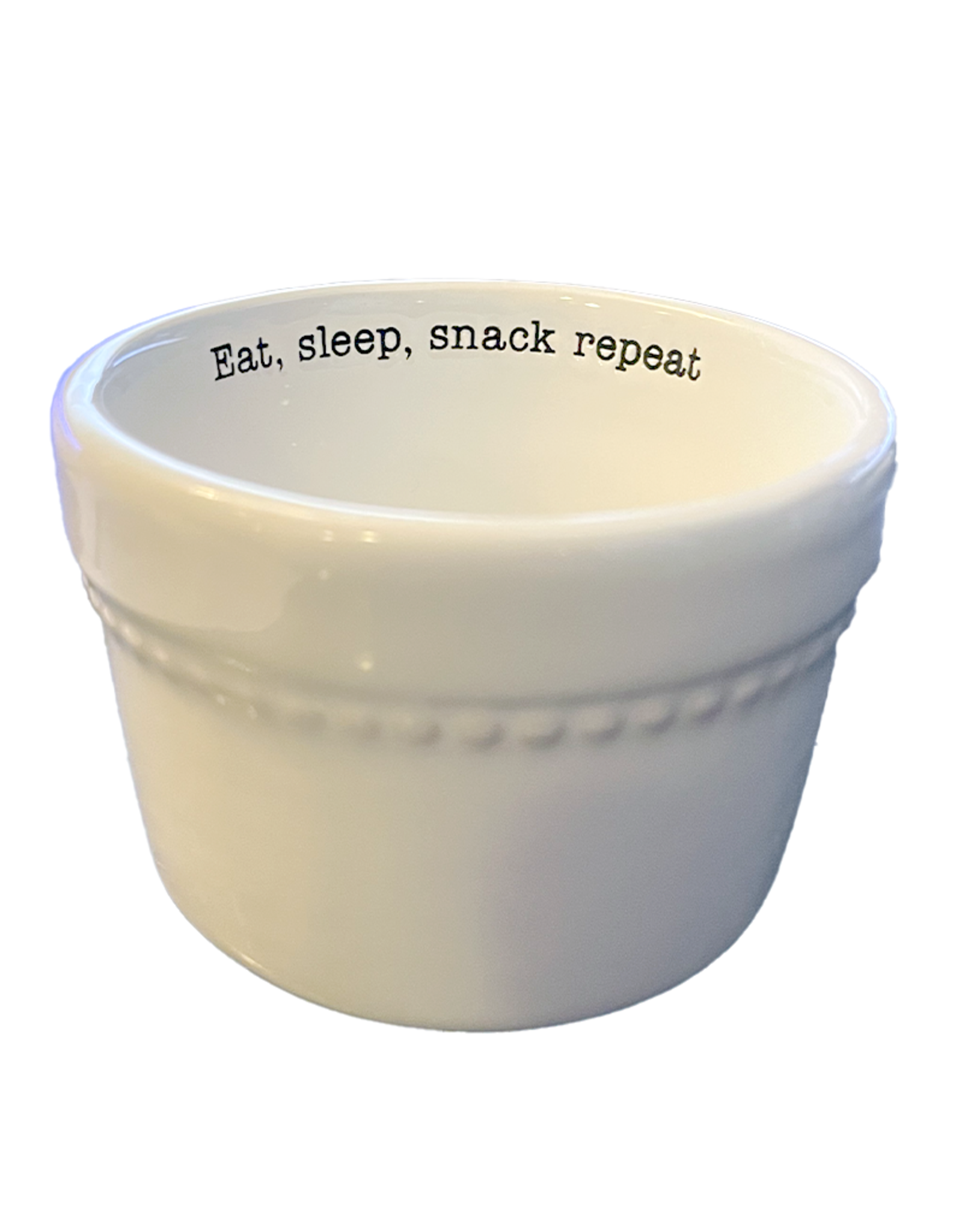 Mud Pie Ramekin 3 Inch Snack Bowl Dish | Eat Sleep Snack Repeat