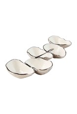 Mud Pie Oyster Server Set For Dips Condiments And Snacks