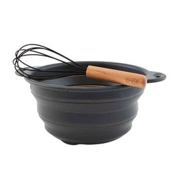 Mud Pie Collapsable Mixing Bowl And Whisk Set