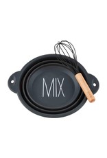 Mud Pie Collapsable Mixing Bowl And Whisk Set