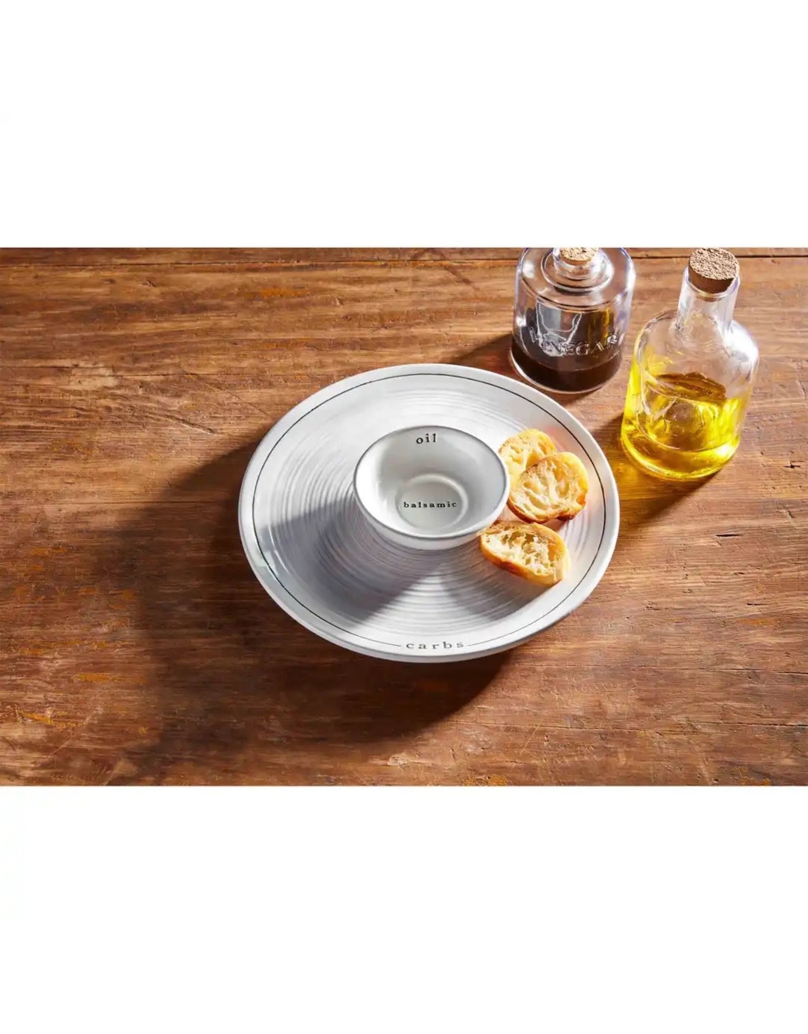 Mud Pie Bread And Oil Serving Dish