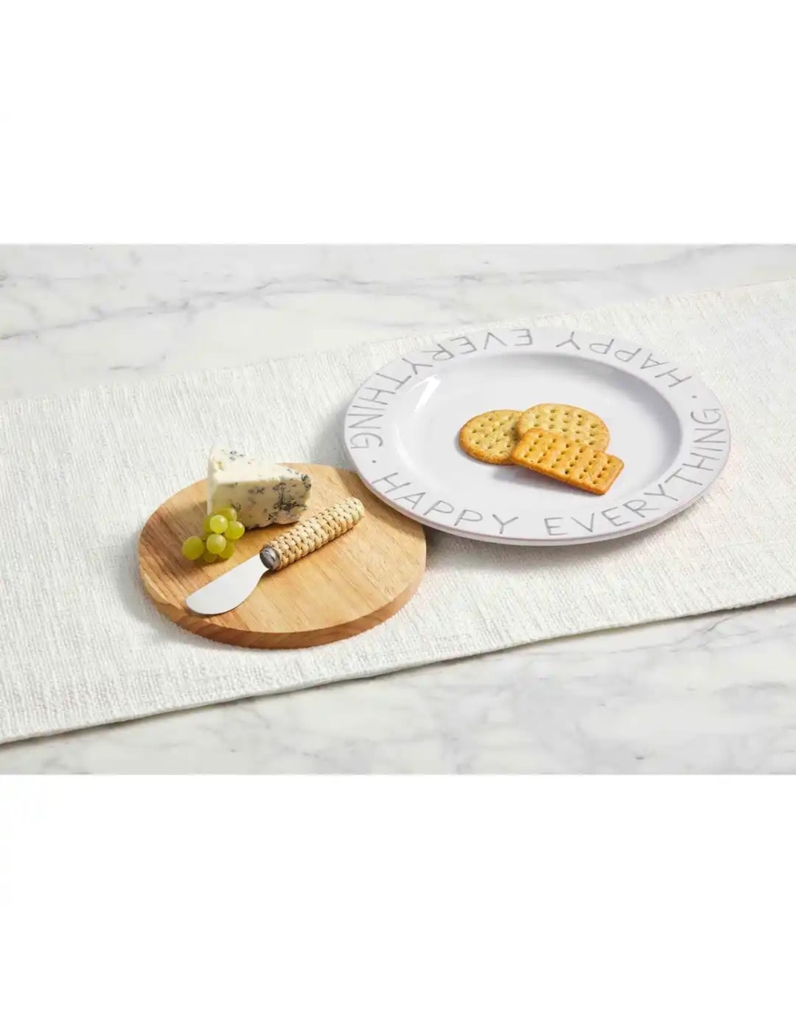 Mud Pie Happy Cheese Plate And Board Set