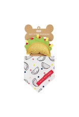 Mud Pie Dog Bandana & Pet Toy Set | Taco Patrol W Taco Squeaker