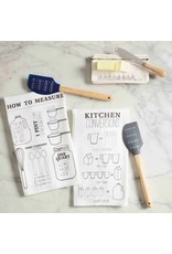 Mud Pie Gray Spatula and Measuring Towel Set