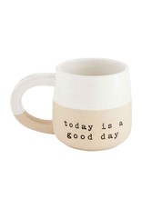Mud Pie Stoneware Tea Mug W Tea Bag Pocket | Today Is A Good Day