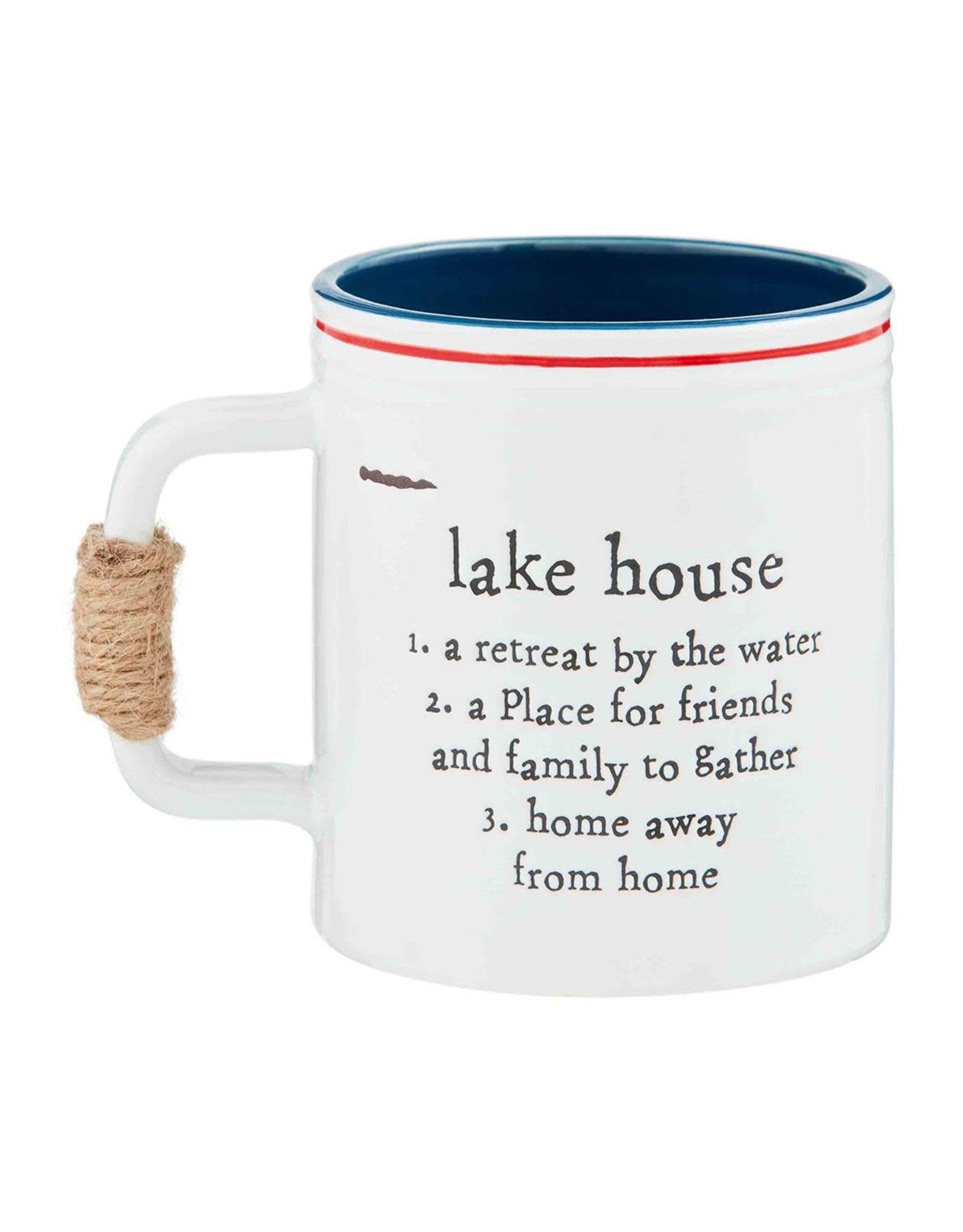 Mud Pie Jute Handled Coffee Mug | Lake House Definition