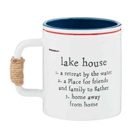 Mud Pie Jute Handled Coffee Mug | Lake House Definition