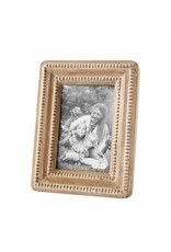 Mud Pie Beaded Wood Picture Frame Large For 4x6 Photo