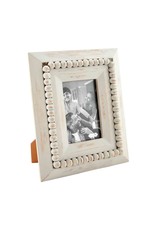 Mud Pie Gray Bead Frame For 4x6 Photo