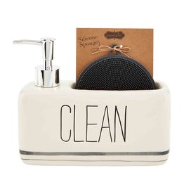 Mud Pie Soap Pump And Sponge Caddy Set