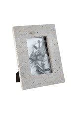 Mud Pie Gray Travertine Picture Frame For 4x6 Photo