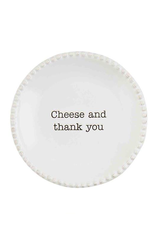 Mud Pie Tapas Plates | Cheese And Thank You Appetizer Plate