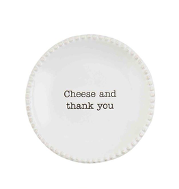 Mud Pie Tapas Plates | Cheese And Thank You Appetizer Plate