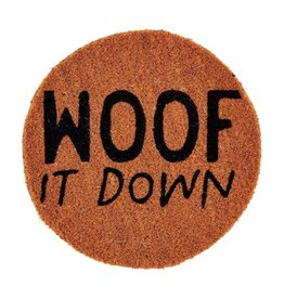 Mud Pie Pet Bowl Mats | Woof It Down Dog Bowl Mat