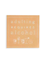 Mud Pie Paper Cocktail Napkins 12ct Adulting Requires Alcohol