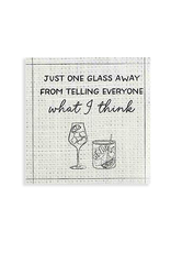 Mud Pie Paper Cocktail Napkins 12ct Just One Glass Away From Telling Mud Pie Paper Cocktail Napkins 12ct Just One Glass Away From Telling