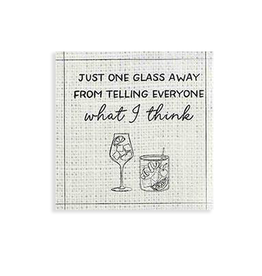 Mud Pie Paper Cocktail Napkins 12ct Just One Glass Away From Telling