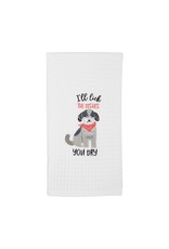 Mud Pie Hand Towel I'll Lick The Dishes You Dry