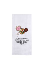Mud Pie Embroidered Kitchen Hand Towel Cookies
