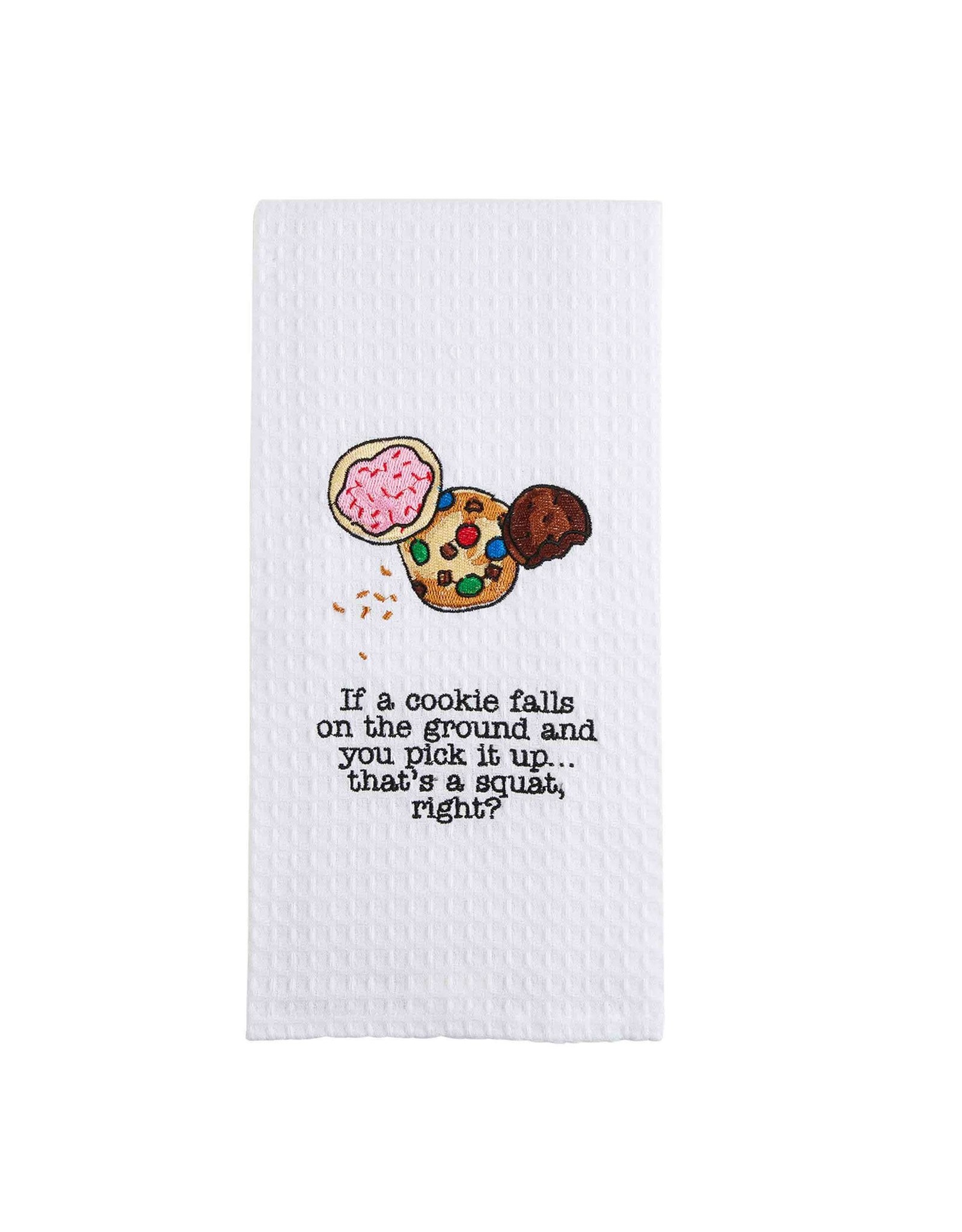 Mud Pie Embroidered Kitchen Hand Towel Cookies
