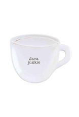 Mud Pie Coffee Tea Spoon Rest Tea Bag Holder | Mug w Java Junkie