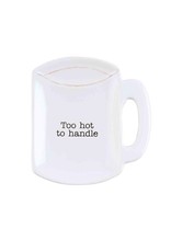 Mud Pie Coffee Tea Spoon Rest Tea Bag Holder | Mug w Too Hot To Handle