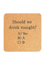 Mud Pie Cork Drink Coaster | Should We Drink Tonight