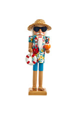 Kurt Adler Beach Santa Nutcracker 15 Inch W Cocktail