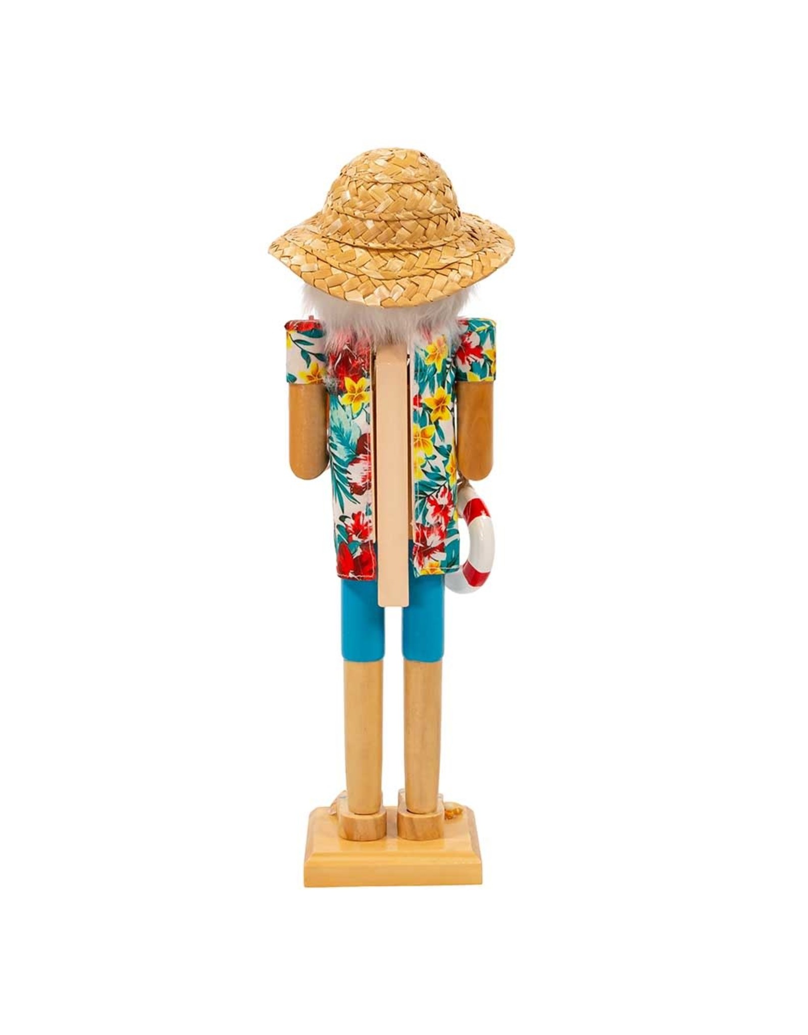 Kurt Adler Beach Santa Nutcracker 15 Inch W Cocktail