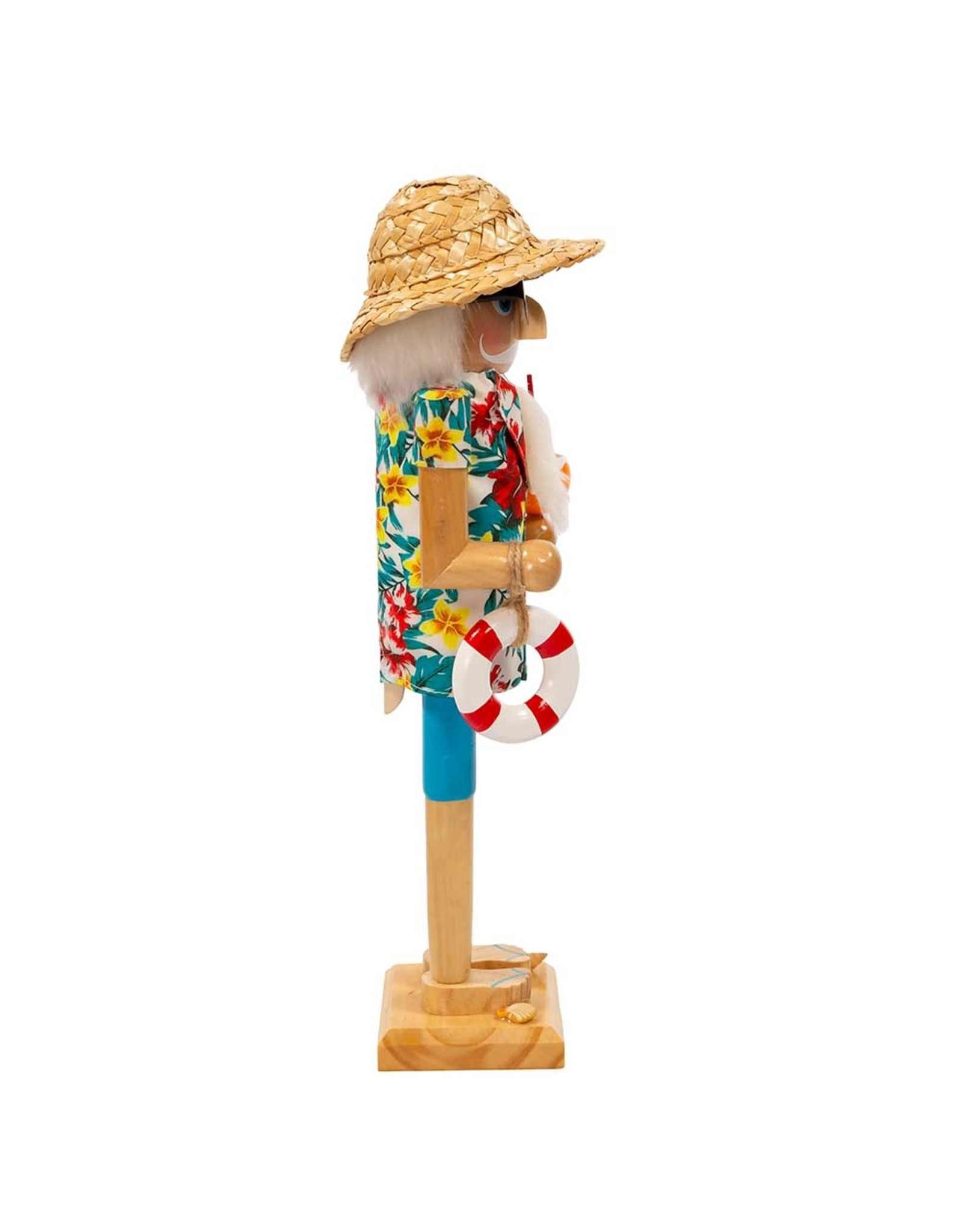 Kurt Adler Beach Santa Nutcracker 15 Inch W Cocktail