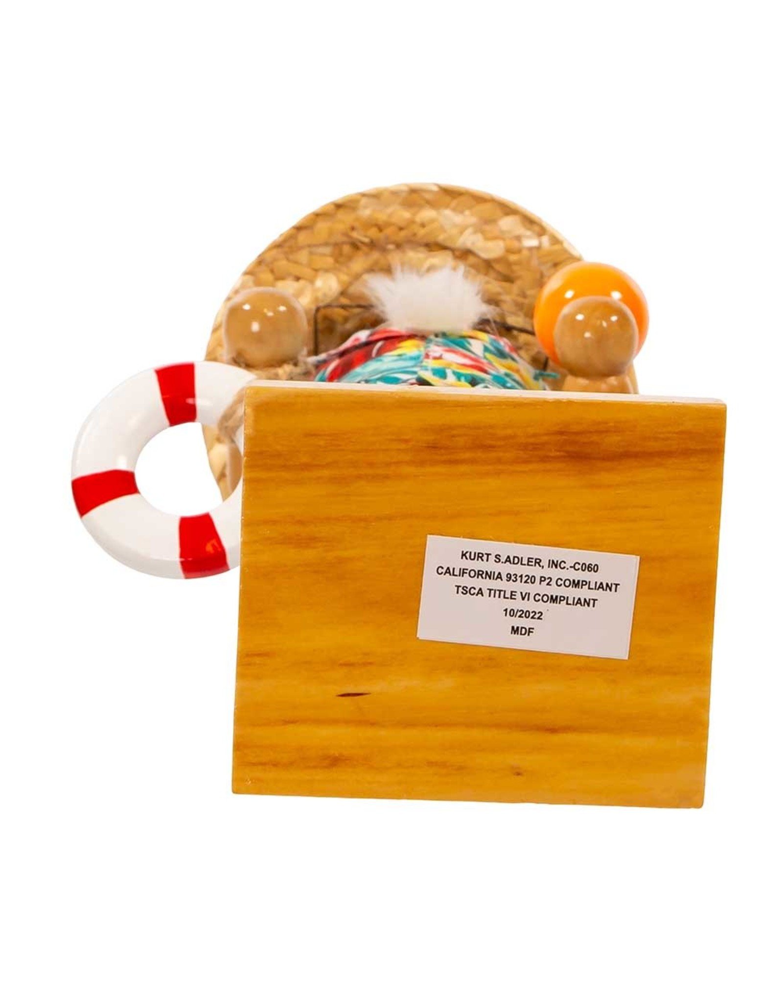 Kurt Adler Beach Santa Nutcracker 15 Inch W Cocktail