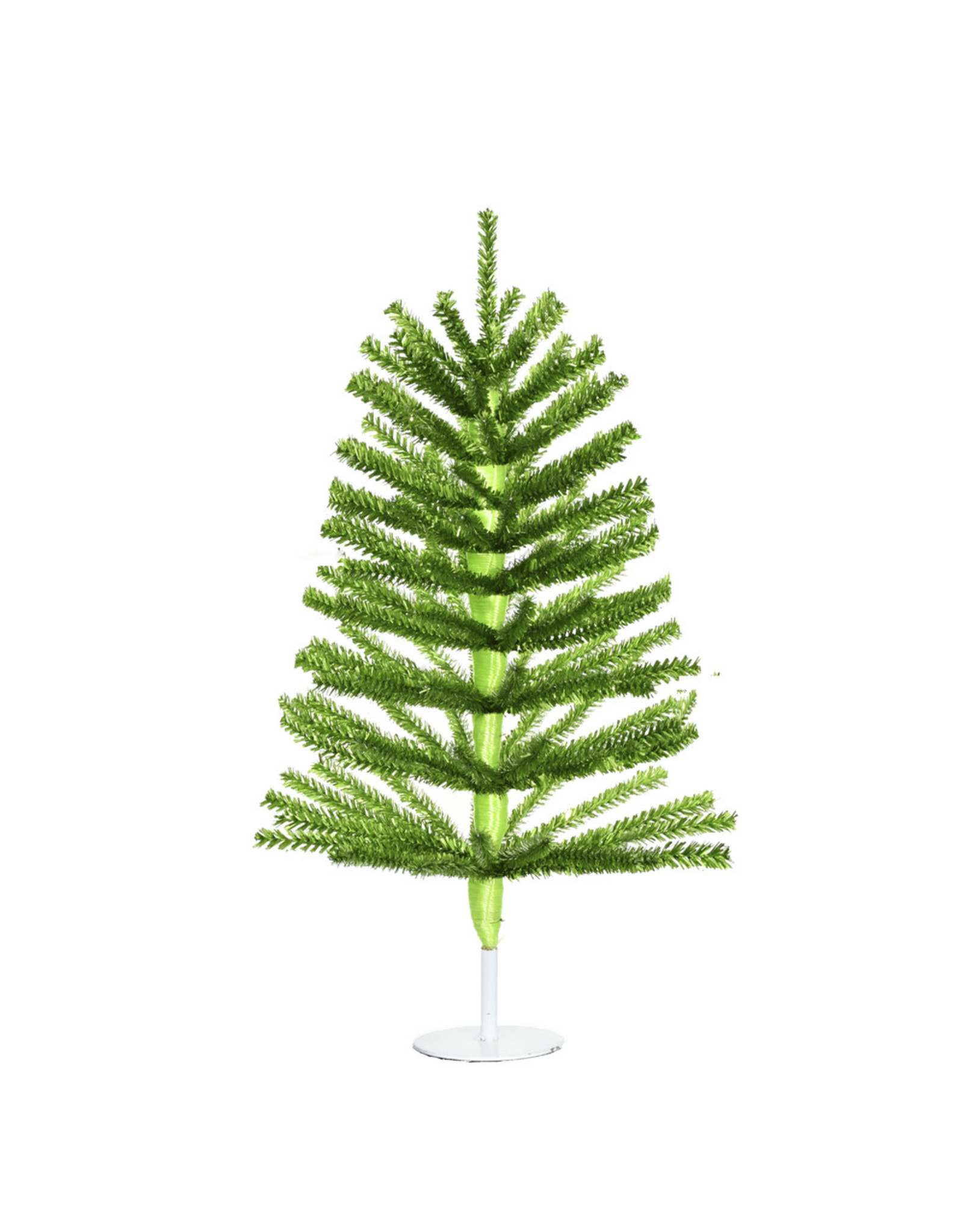 Kurt Adler Green Tinsel Foil Christmas Tree 18 Inch Miniature Tree