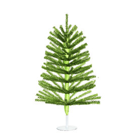 Kurt Adler Green Tinsel Foil Christmas Tree 18 Inch Miniature Tree