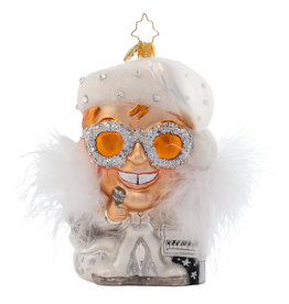 Christopher Radko Holiday Star Elton John Christmas Ornament