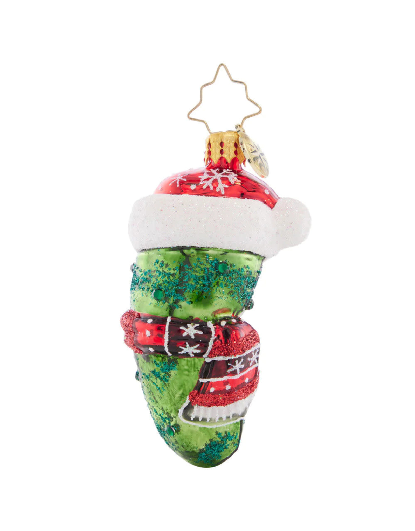 Christopher Radko Chilly Christmas Pickle Gem Ornament