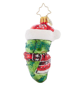 Christopher Radko Chilly Christmas Pickle Gem Ornament