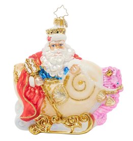 Christopher Radko Sea King Santa Christmas Ornament