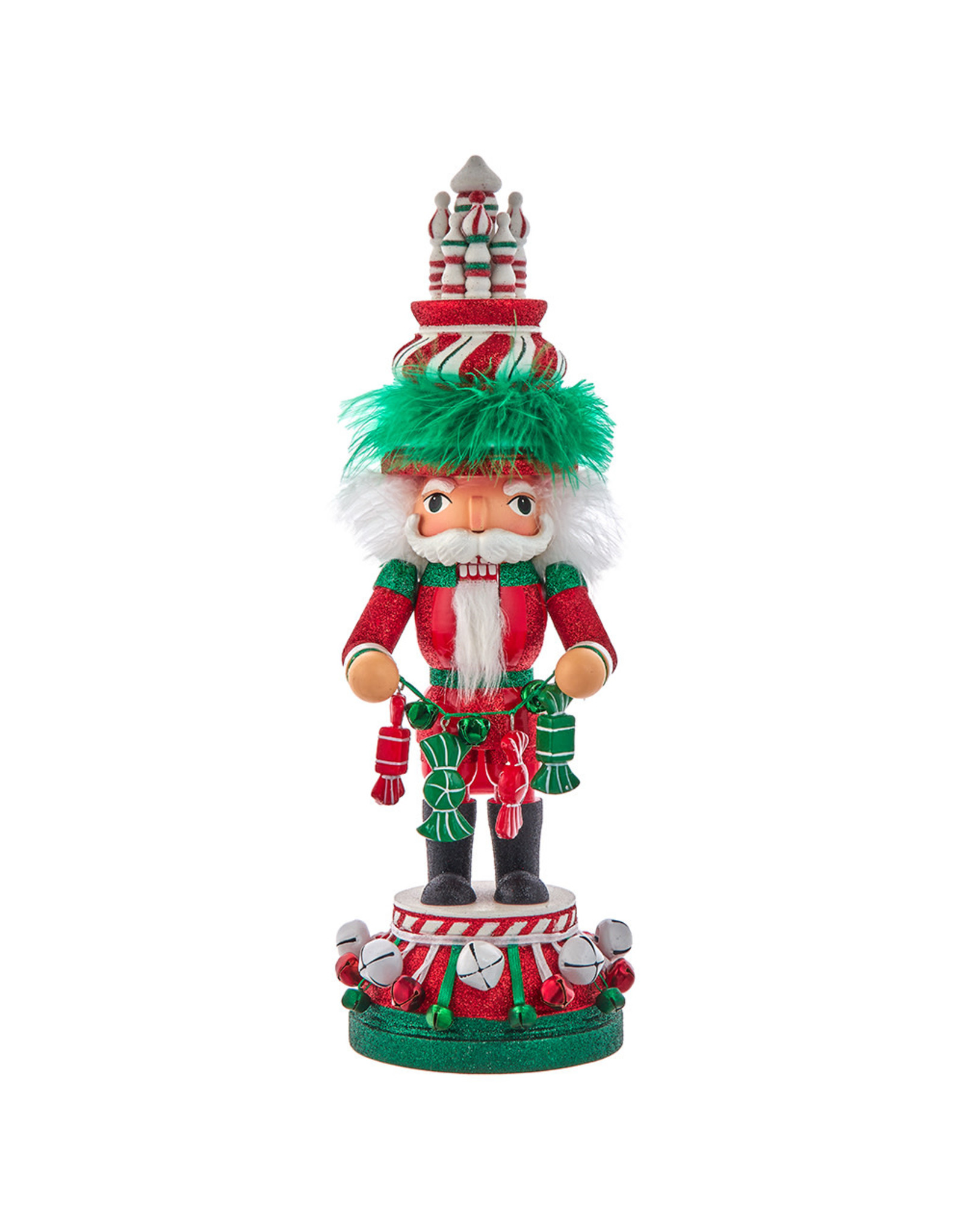 Kurt Adler Hollywood Nutcrackers Candy Tower Hat Nutcracker 15 Inch