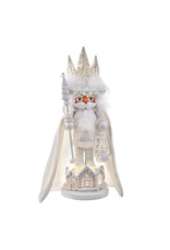 Kurt Adler Hollywood Nutcrackers White Winter LED Hat Nutcracker