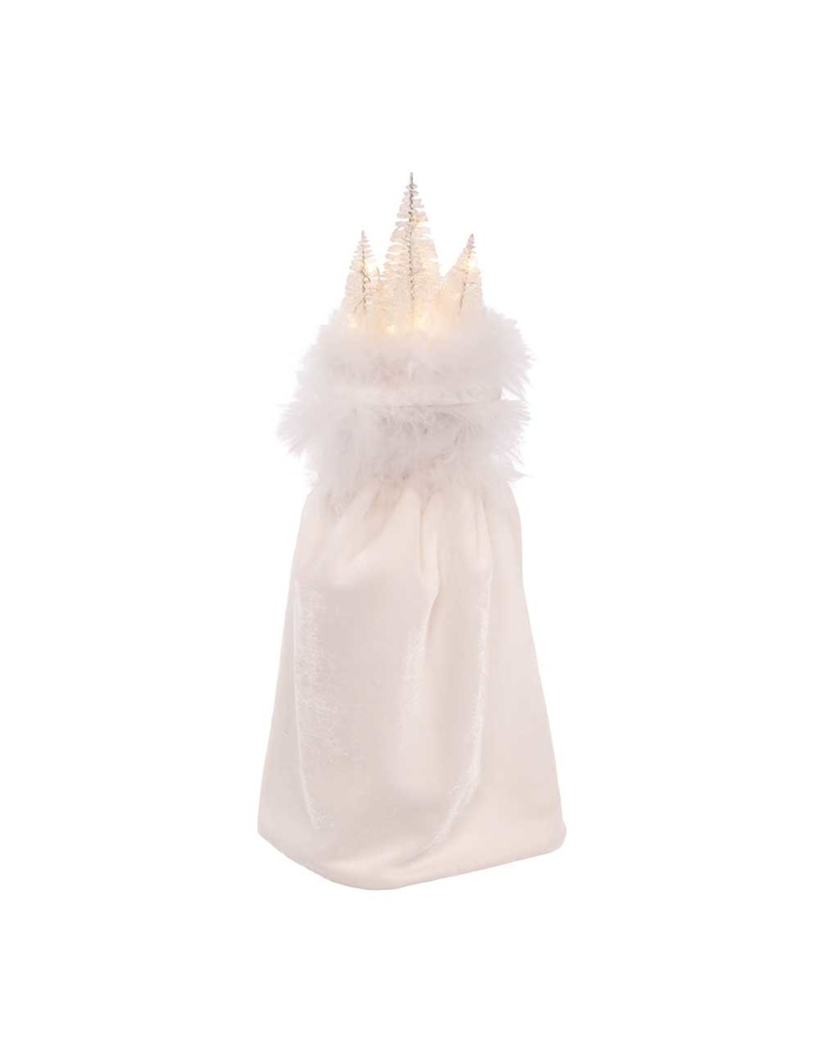 Kurt Adler Hollywood Nutcrackers White Winter LED Hat Nutcracker