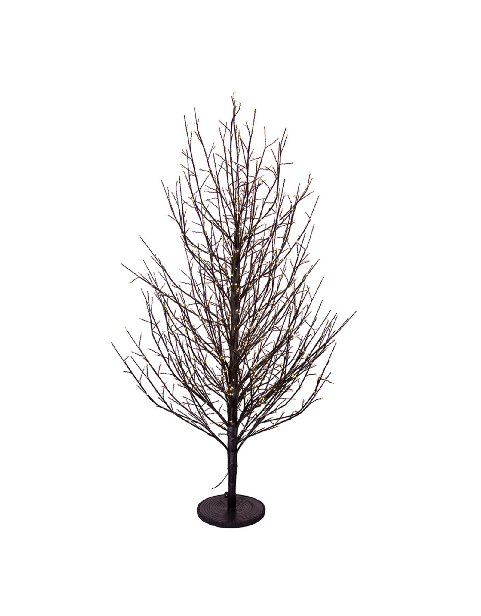 Kurt Adler Pre-Lit Dark Brown Branch Twig Tree 4 FT Warm White Lights
