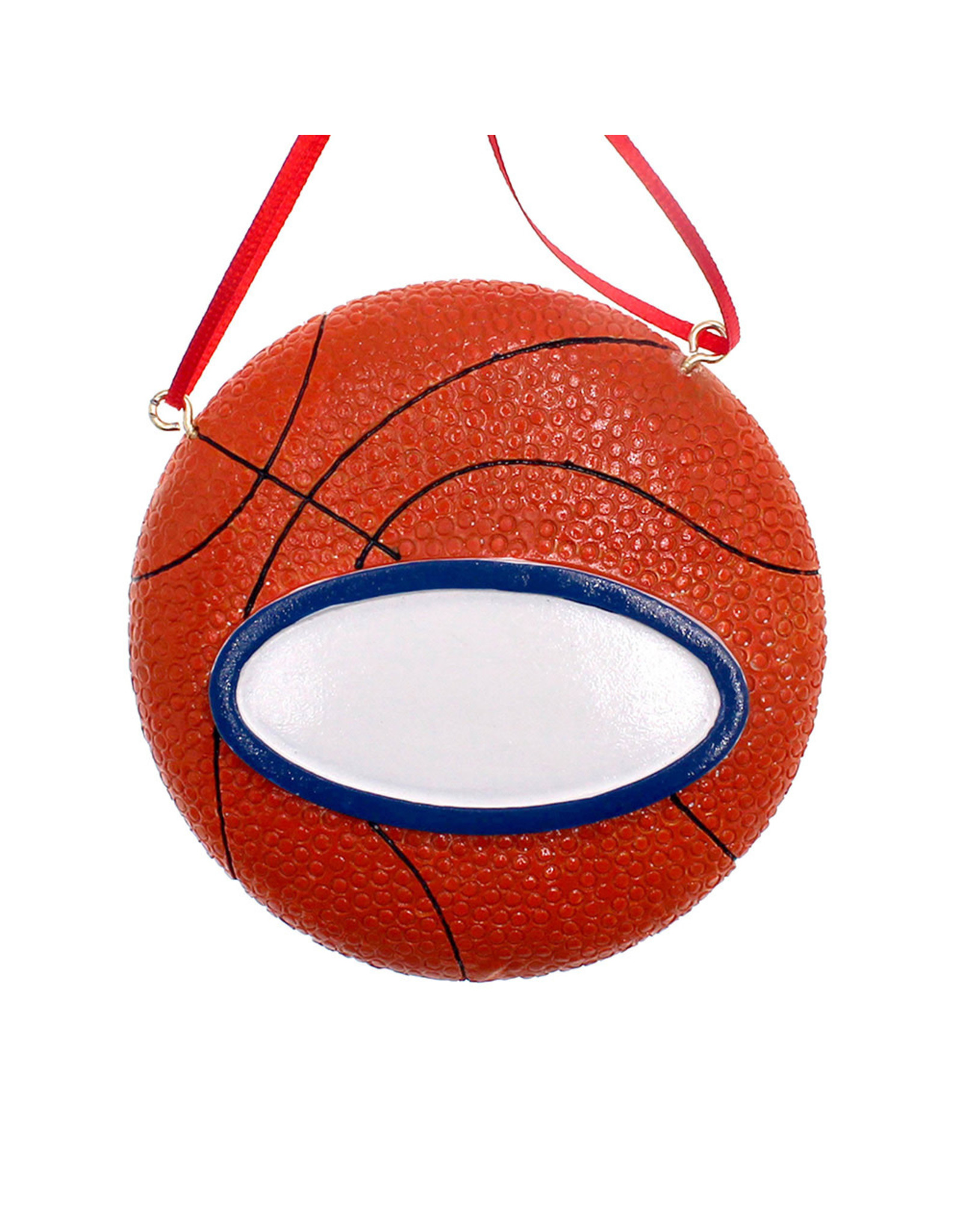Kurt Adler Basketball Christmas Ornament For Personalization