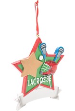 Kurt Adler Lacrosse Star Christmas Ornament For Personalization Kurt Adler Lacrosse Star Christmas Ornament For Personalization