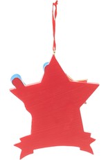 Kurt Adler Lacrosse Star Christmas Ornament For Personalization Kurt Adler Lacrosse Star Christmas Ornament For Personalization