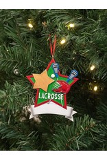 Kurt Adler Lacrosse Star Christmas Ornament For Personalization Kurt Adler Lacrosse Star Christmas Ornament For Personalization