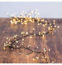 Kurt Adler 300-Light Twinkling Warm White LED Cluster Garland 9.8ft