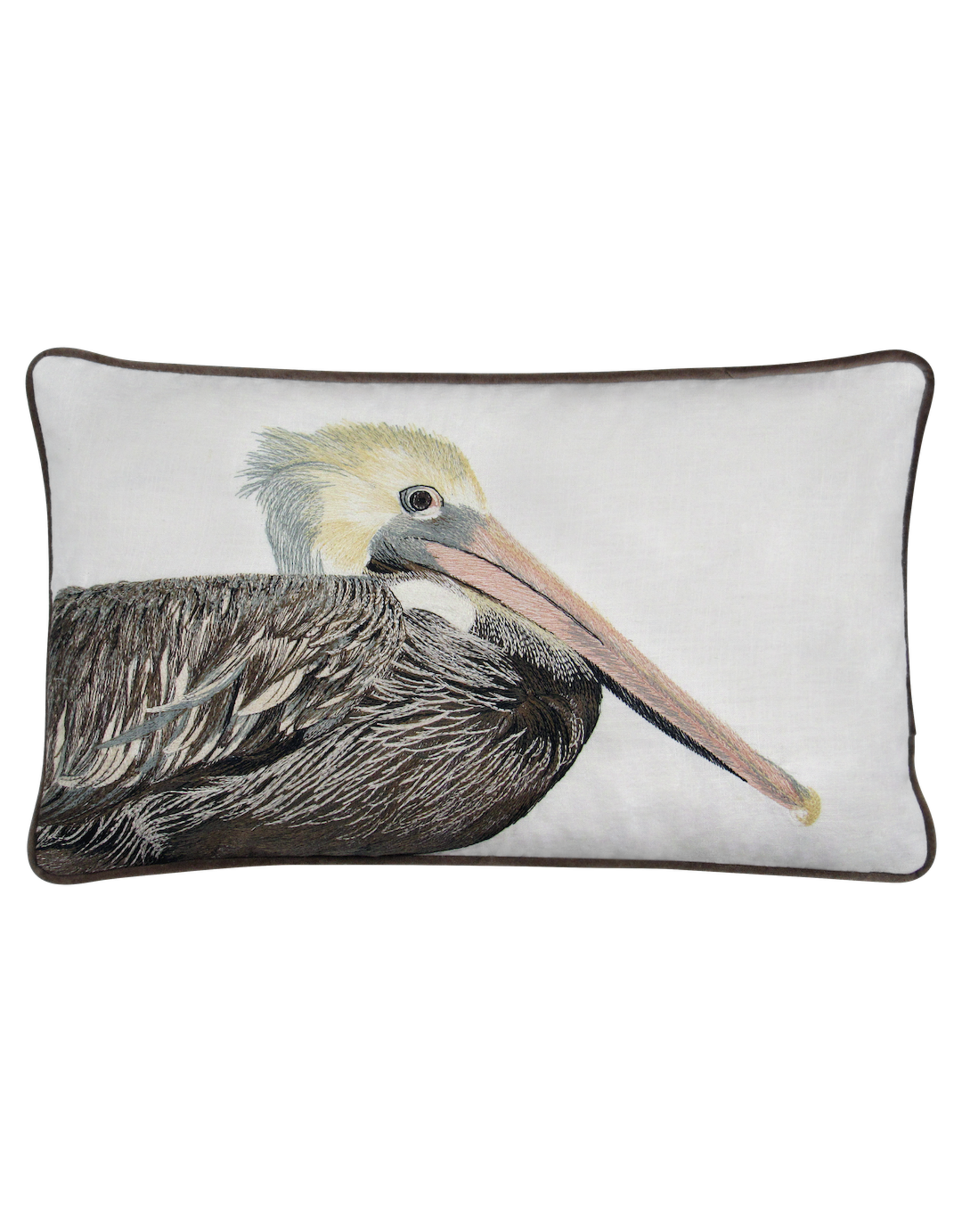 Tide | Hill Pelican II Embroidered Pillow Cover With Pillow Insert